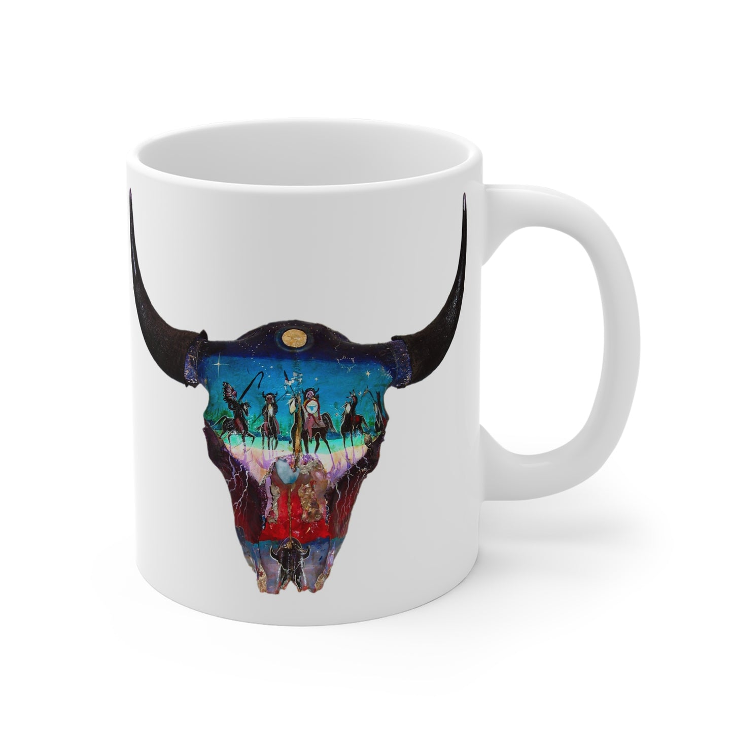 Buffalo Nation - White Ceramic Mug