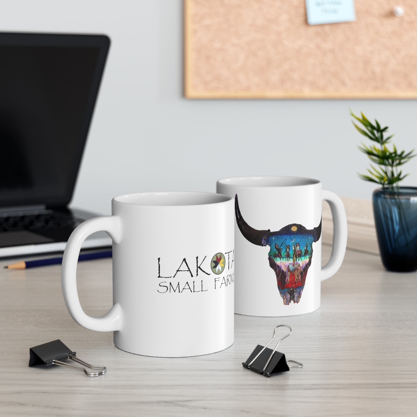 Buffalo Nation - White Ceramic Mug