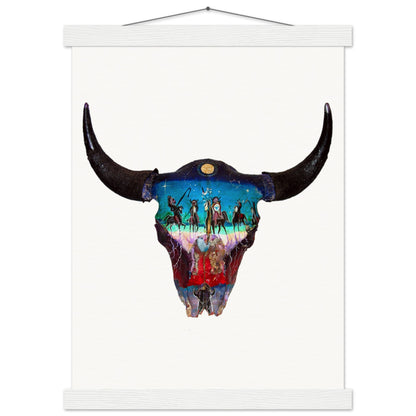 Buffalo Nation - Museum Quality Print with Wood Hanger