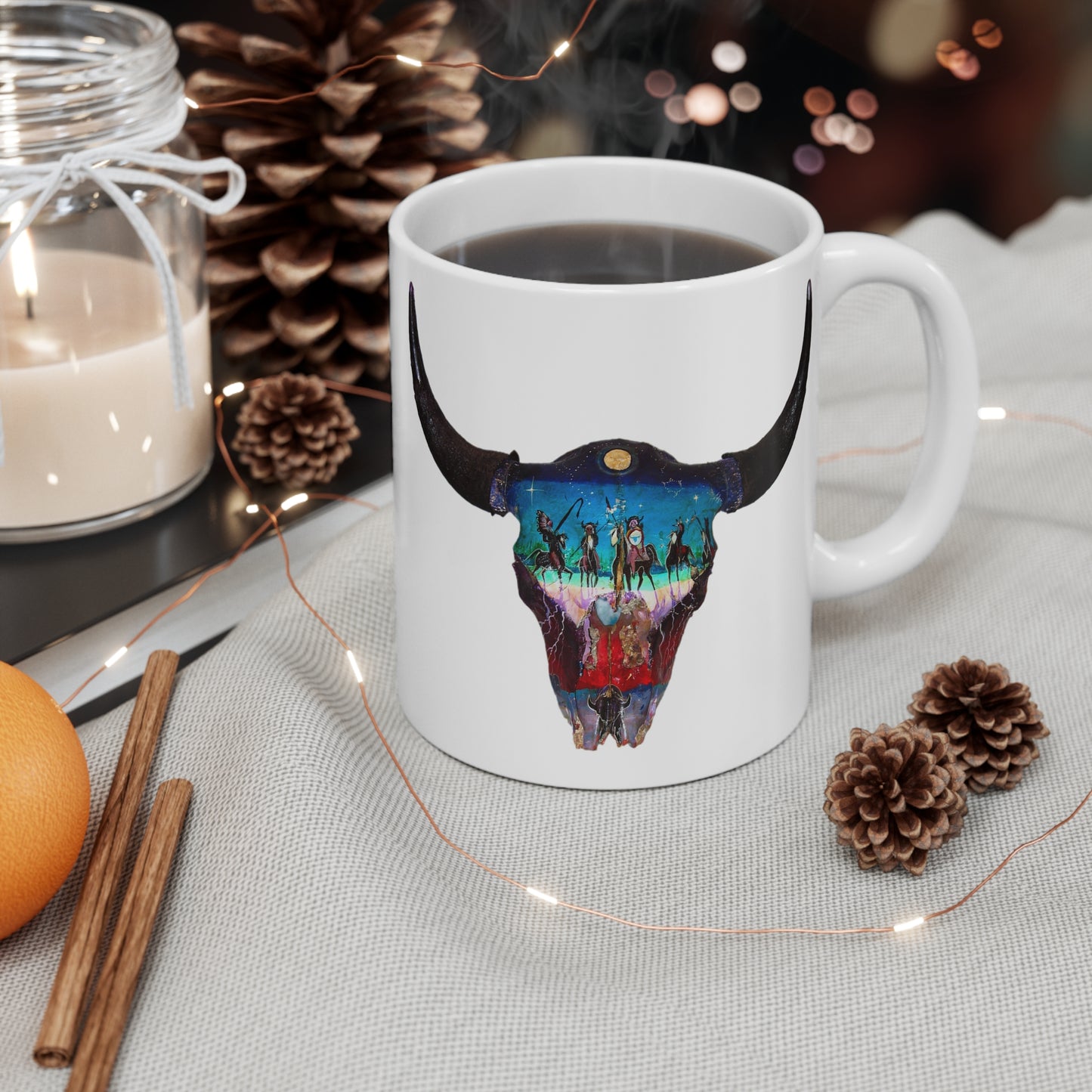 Buffalo Nation - White Ceramic Mug