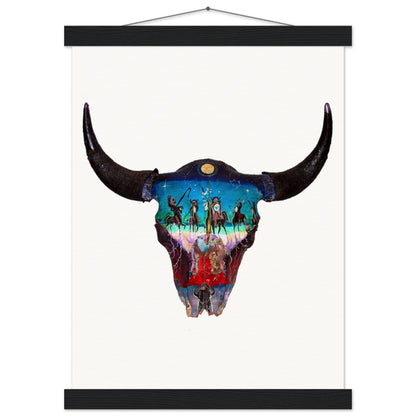 Buffalo Nation - Museum Quality Print with Wood Hanger